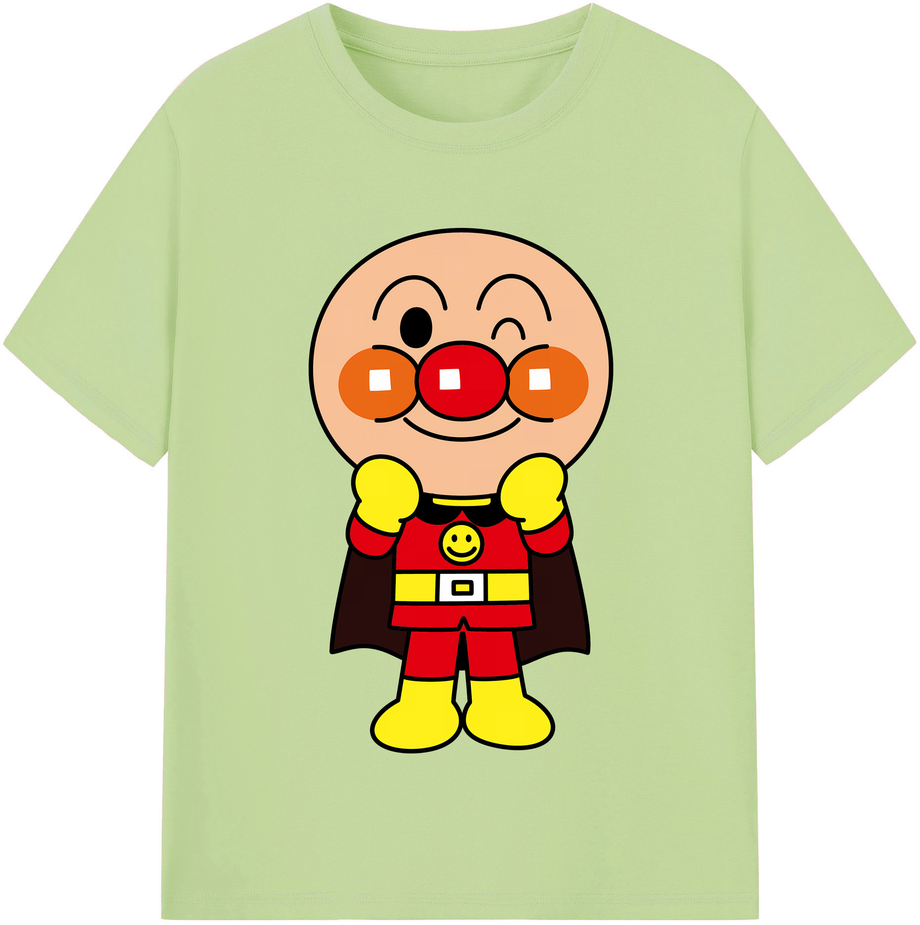 （画像用） アンパンマン Anpanman 綿100％半袖Tシャツ（フロントプリント）